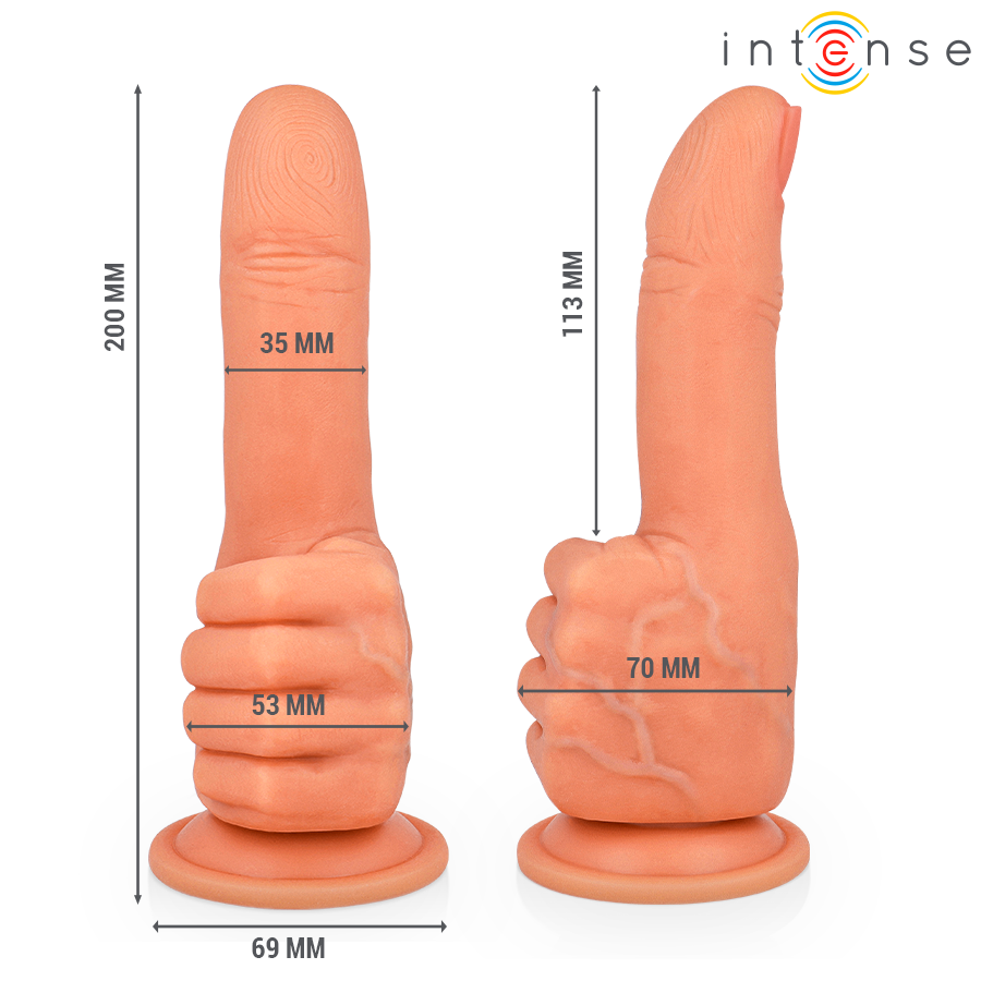 INTENSE - BENDER ESTIMULADOR DE PUNTO G MANO FLEXIBLE 11,3 CM