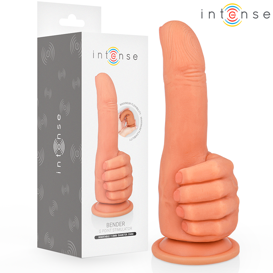 INTENSE - BENDER ESTIMULADOR DE PUNTO G MANO FLEXIBLE 11,3 CM