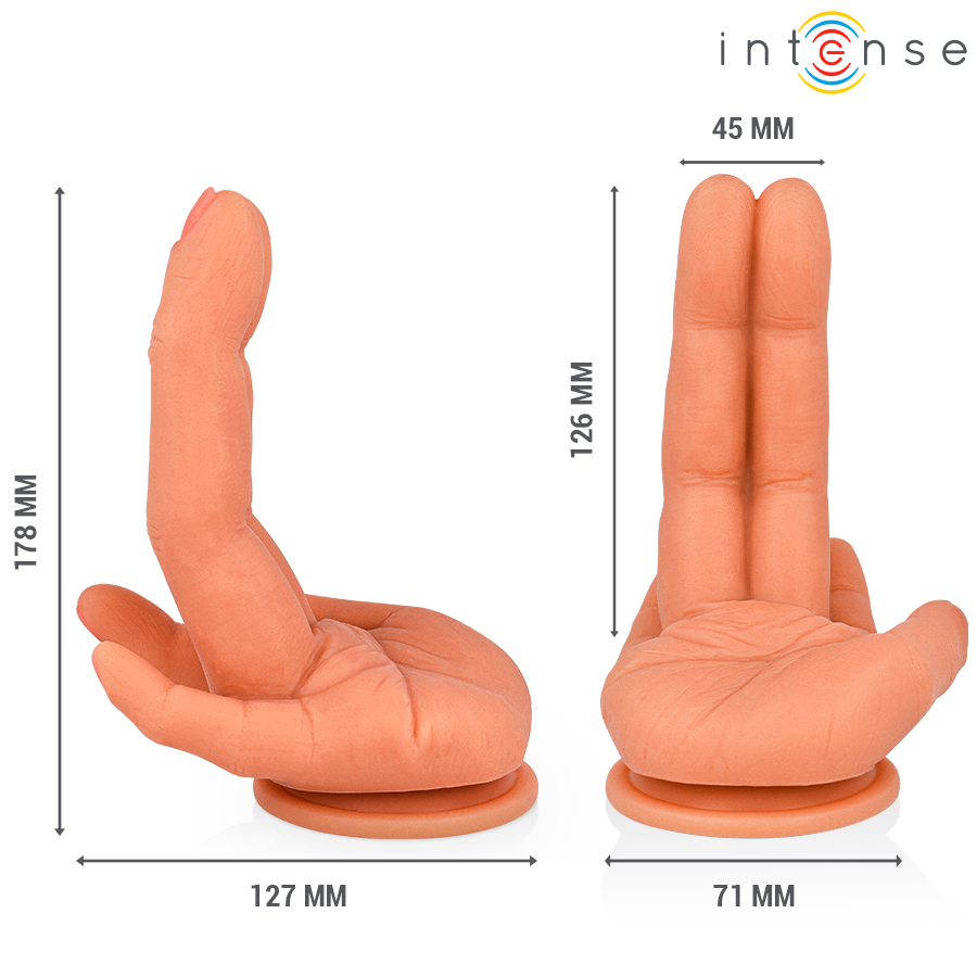 INTENSE - LEELA ESTIMULADOR DE PUNTO G MANO FLEXIBLE 12,6 CM