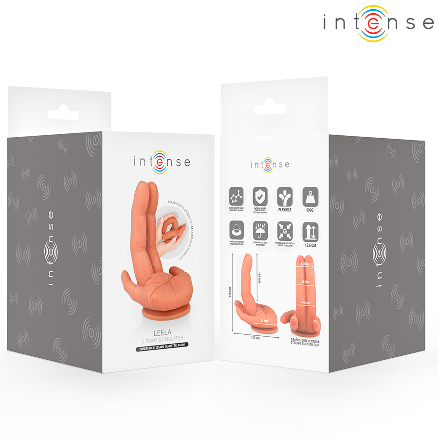 INTENSE - LEELA ESTIMULADOR DE PUNTO G MANO FLEXIBLE 12,6 CM