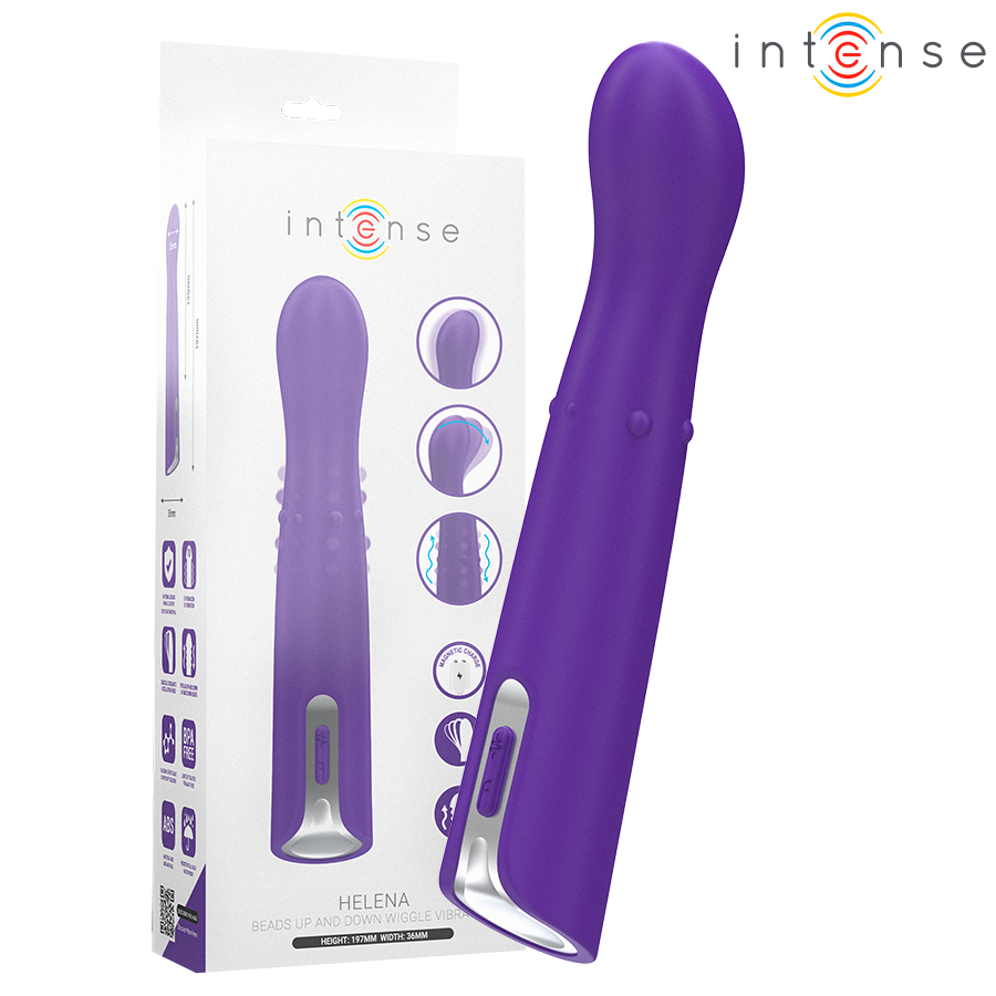 INTENSE - VIBRADOR HELENA BEADS UP & DOWN WIGGLE 13,5 CM