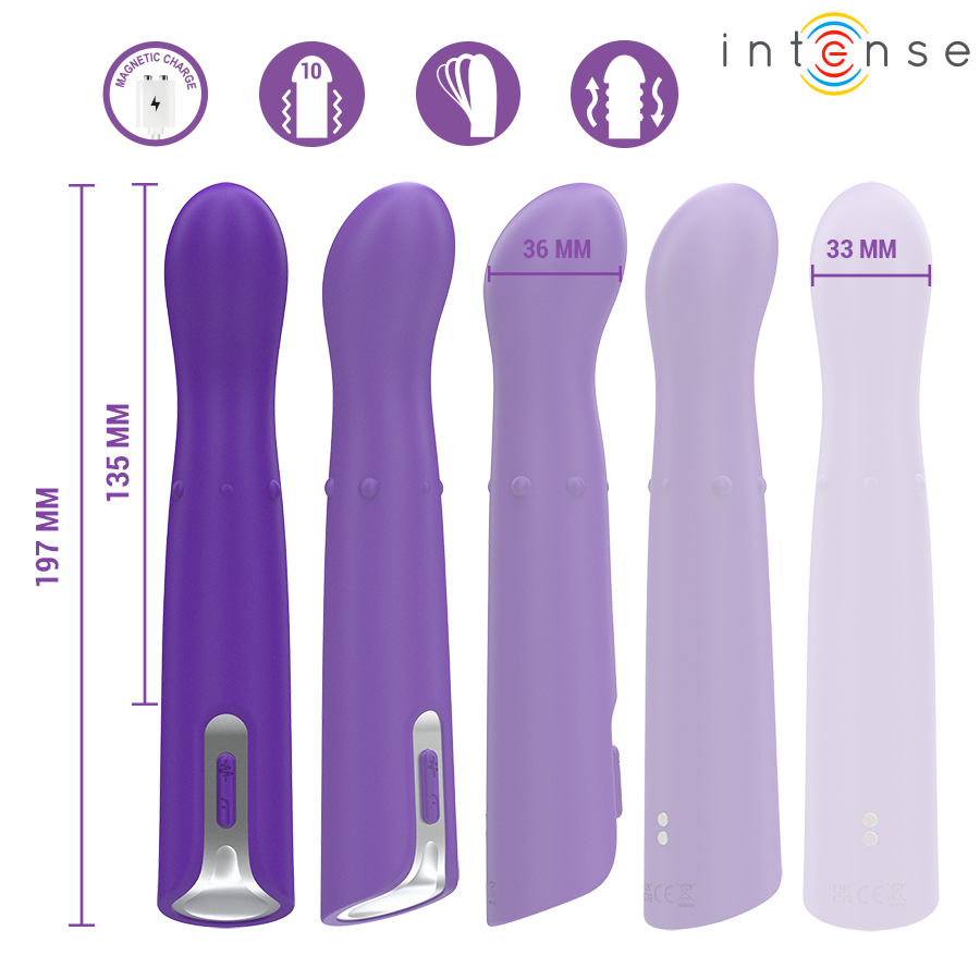 INTENSE - VIBRADOR HELENA BEADS UP & DOWN WIGGLE 13,5 CM