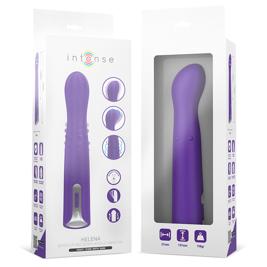 INTENSE - VIBRADOR HELENA BEADS UP & DOWN WIGGLE 13,5 CM