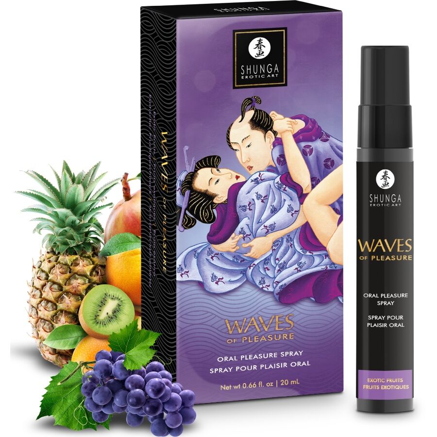 SHUNGA - WAVES PLACER SPRAY ORAL SEDUCTOR FRUTAS EXÓTICAS 20 ML