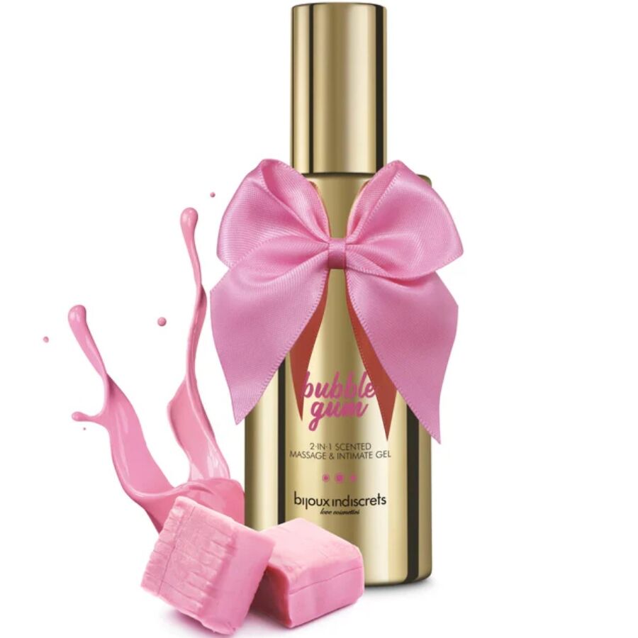 BIJOUX - GEL DE MASAJE E ÍNTIMO PERFUMADO 2 EN 1 CON AROMA A CHICLE 100 ML