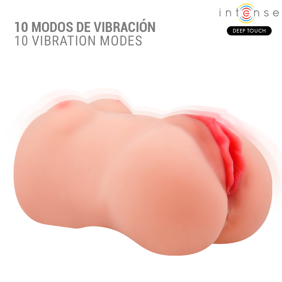 INTENSE DEEP TOUCH - VIBRADOR Y MASTURBADOR DE SUCCIÓN CATHERINE CON VOZ