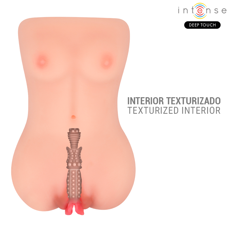 INTENSE DEEP TOUCH - VIBRADOR Y MASTURBADOR DE SUCCIÓN CATHERINE CON VOZ