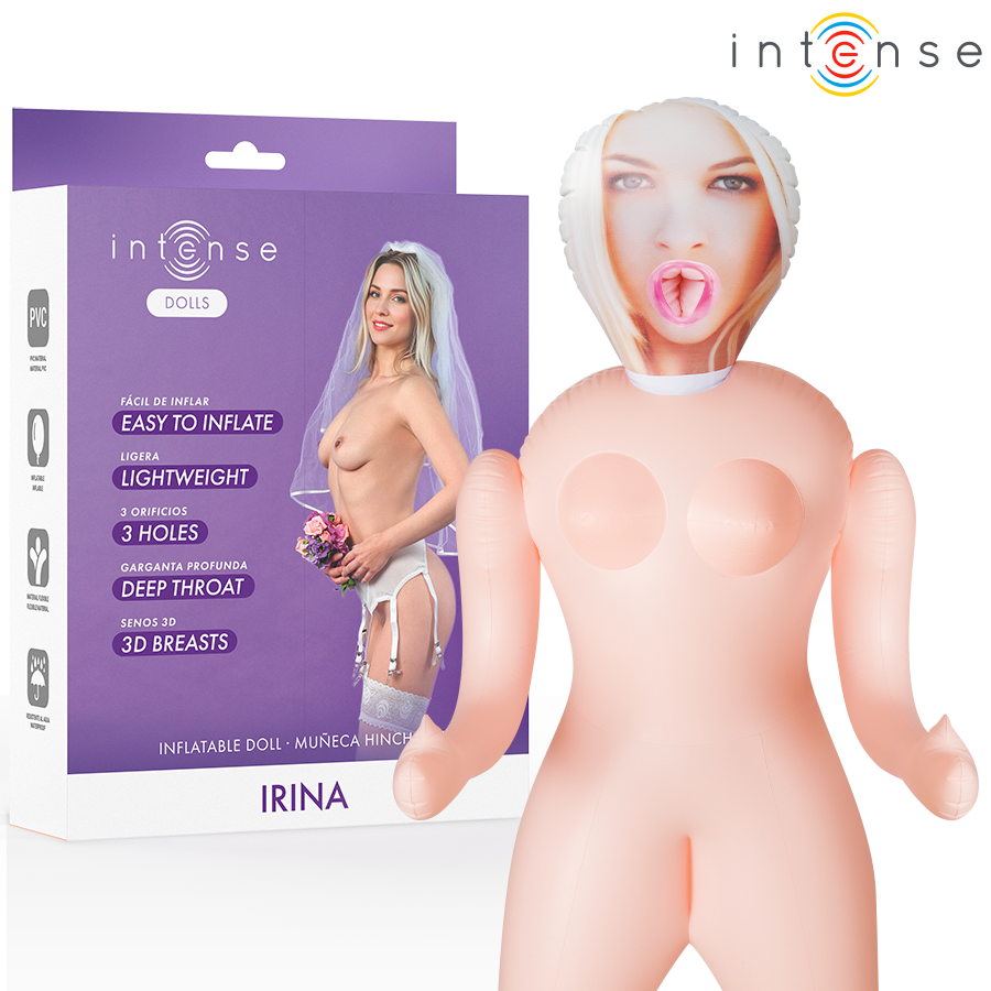 INTENSE DOLLS - MUÑECA HINCHABLE IRINA DE TRES ORIFICIOS
