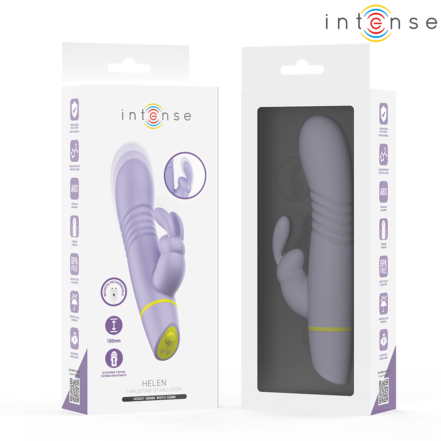 INTENSE - ESTIMULADOR Y VIBRADOR CON EMPUJE HELEN RABBIT