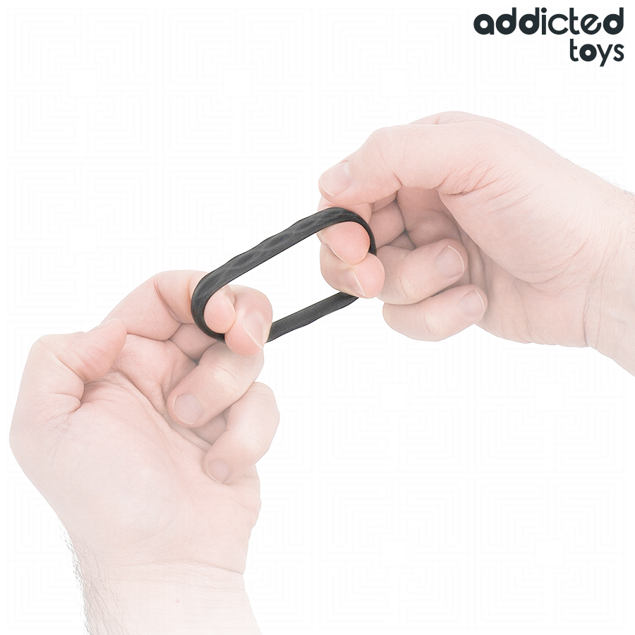 ADDICTED TOYS - SET DI ANELLI PENIENE TESTURIZZATI, 4 MISURE
