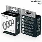 ADDICTED TOYS - SET DI ANELLI PENIENE TESTURIZZATI, 4 MISURE