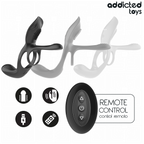 ADDICTED TOYS - ANELLO DOPPIO PER PENE CON STIMOLATORE CLITORIDEO