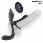 ADDICTED TOYS - ANELLO DOPPIO PER PENE CON STIMOLATORE CLITORIDEO