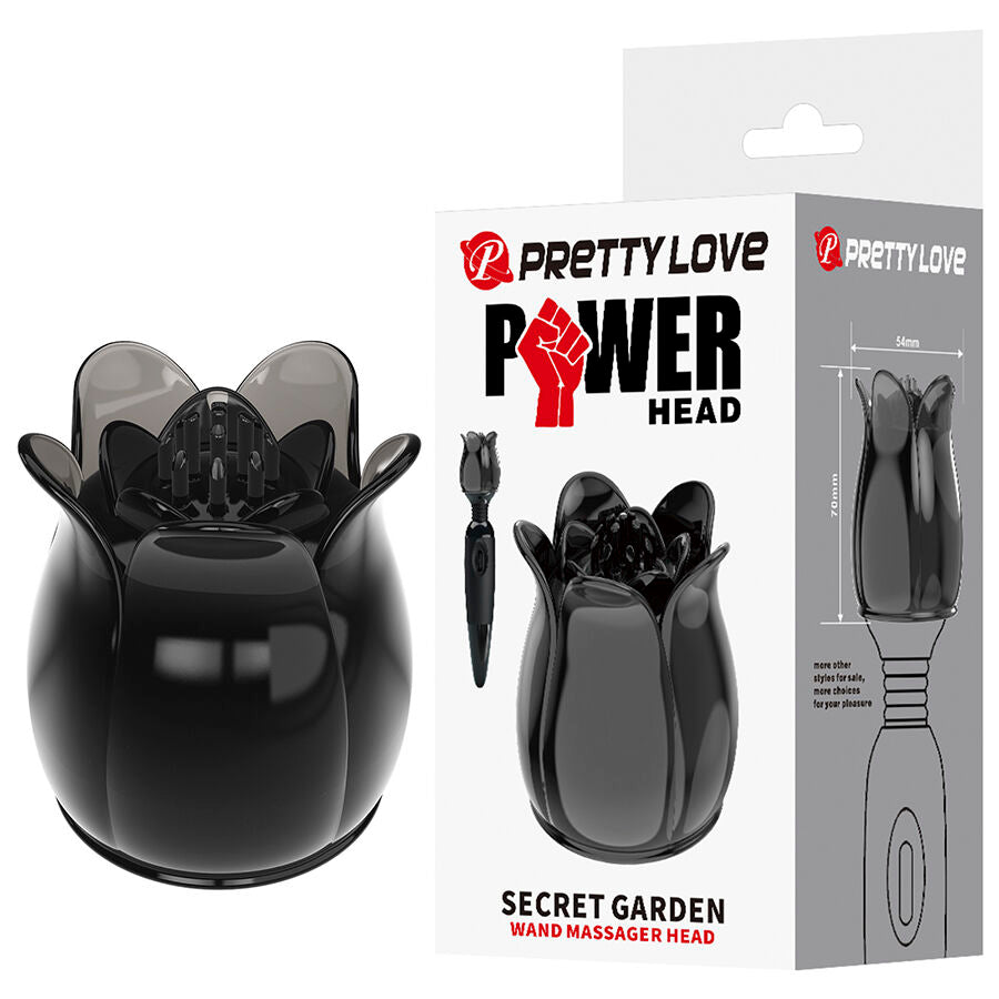 PRETTY LOVE - SECRET GARDEN TÊTE DE MASSAGE NOIRE
