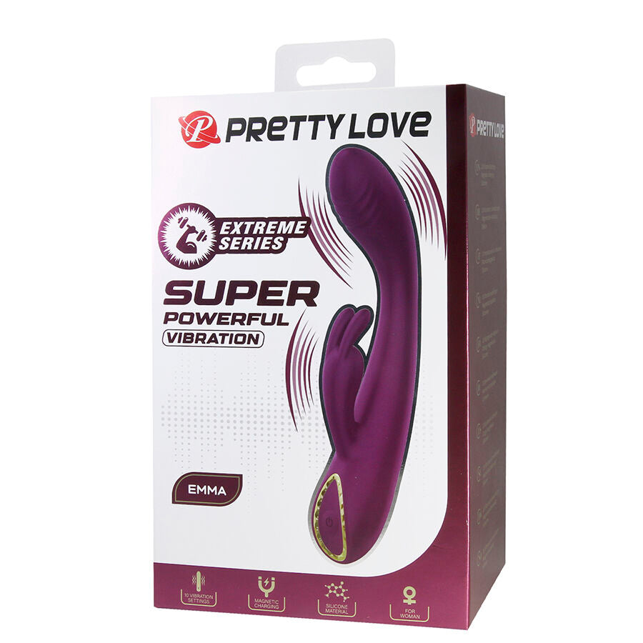 PRETTY LOVE - EMMA VIBRADOR MORADO RABBIT CON ESTIMULADOR