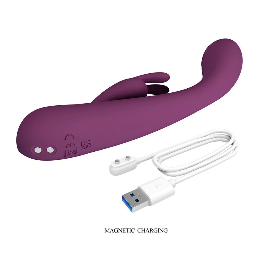 PRETTY LOVE - EMMA VIBRADOR MORADO RABBIT CON ESTIMULADOR