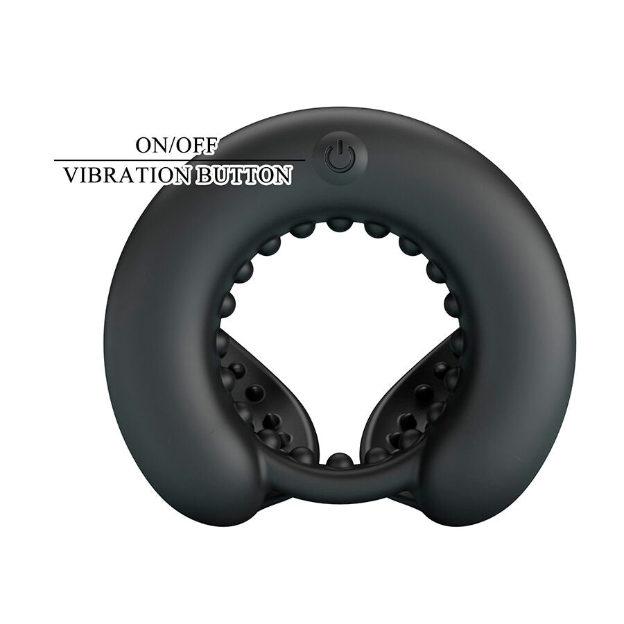 PRETTY LOVE - ANILLO PARA PENE CON ESTIMULADOR TESTICULAR QUENTIN