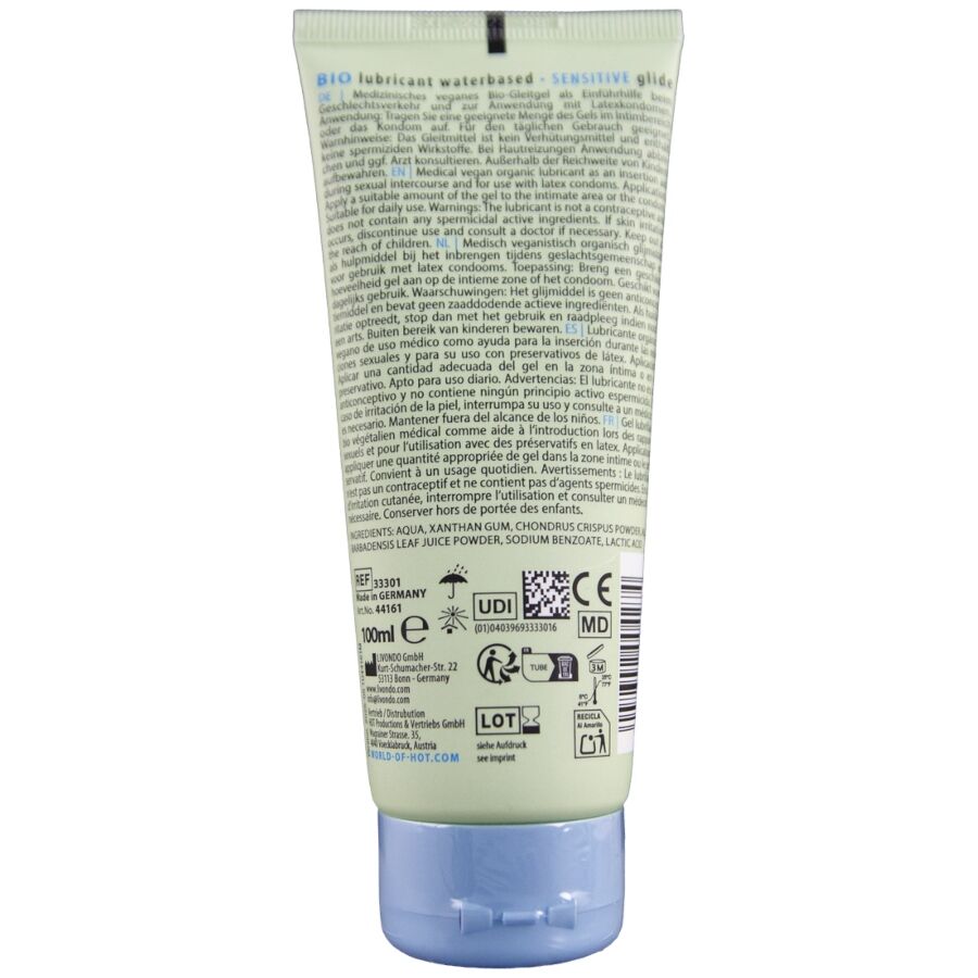 HOT - BIO LUBRIFICANTE A BASE D'ACQUA SENSITIV 100 ML