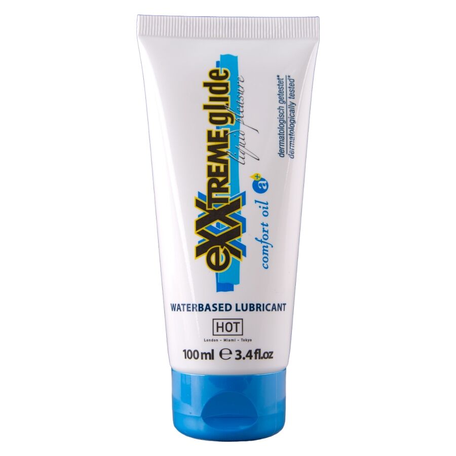 HOT - EXXTREME GLIDE LUBRIFICANTE A BASE D'ACQUA + OLIO DI COMFORT A+ 100 ML