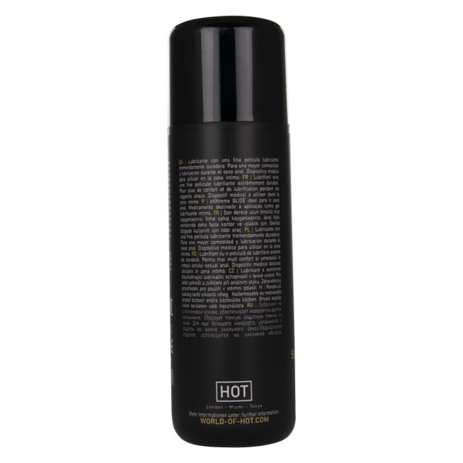 HOT - EXXTREME GLIDE LUBRIFICANTE A BASE DI SILICONE + OLIO DI COMFORT A+ 100 ML