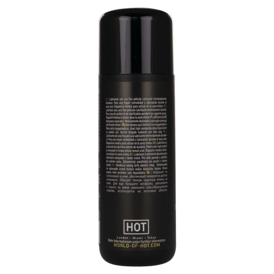 HOT - LUBRICANTE A BASE DE SILICONA EXTREME GLIDE + ACEITE CONFORT A+ 50 ML