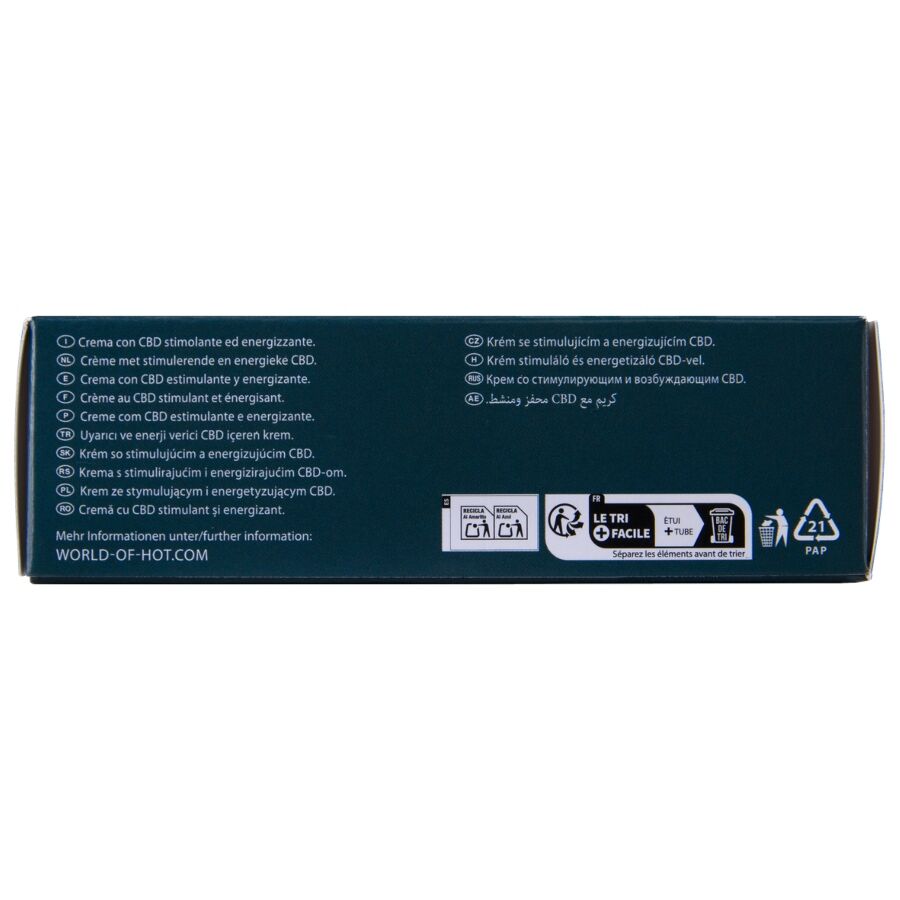 HOT - CREMA PER MASTURBAZIONE RISCALDANTE AL CBD UNISEX 100 ML