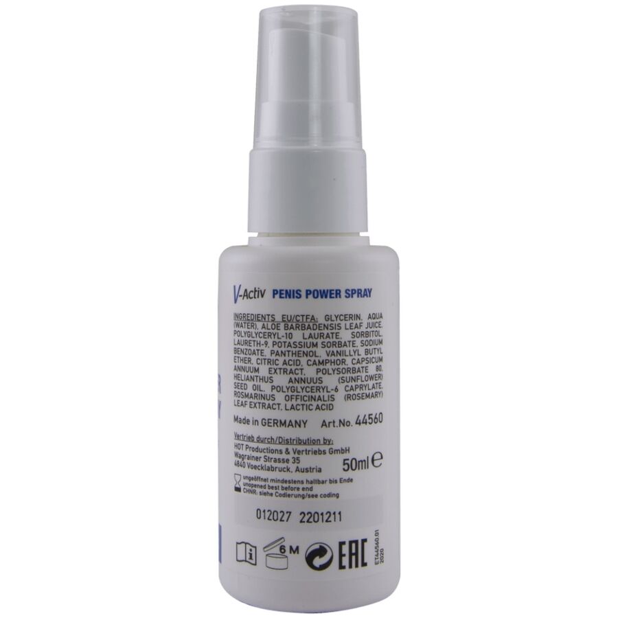 HOT - V-ACTIV, SPRAY ESTIMULANTE PARA EL PENE, 50 ML