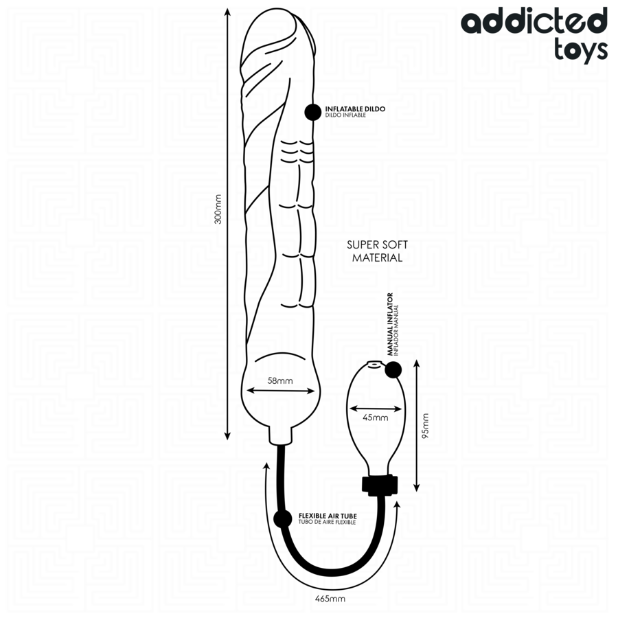 ADDICTED TOYS - PENE INFLABLE XL MODELO 5