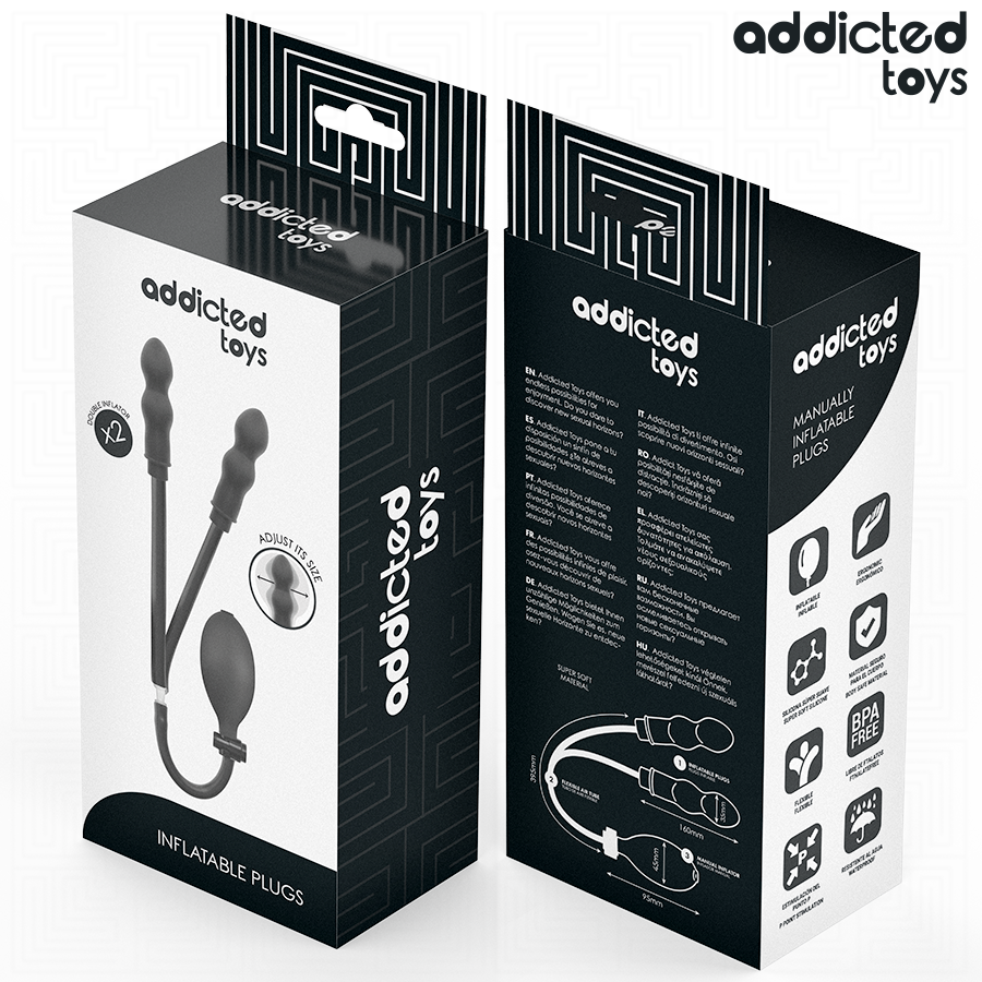 ADDICTED TOYS - DILDO ANAL DOBLE INFLABLE MODELO 1