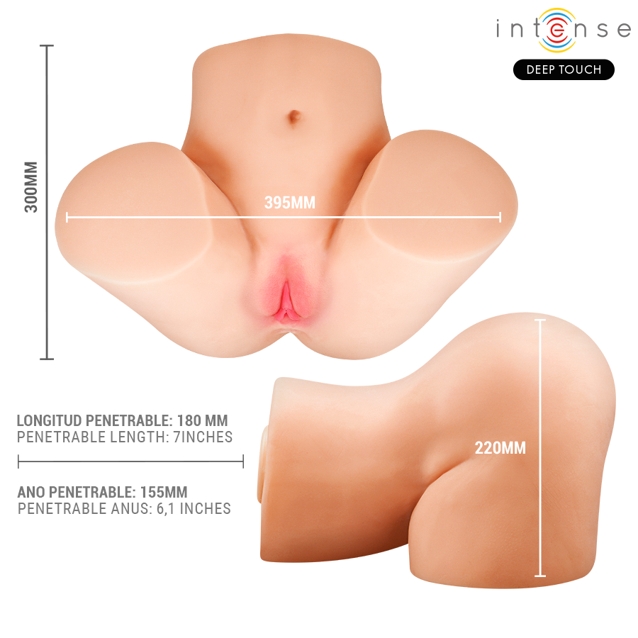 INTENSE DEEP TOUCH - JULIA MASTURBADOR VAGINAL CON SUCCIÓN, CALOR, VIBRACIÓN Y EFECTOS VOCALES CON MANDO A DISTANCIA 9 KG
