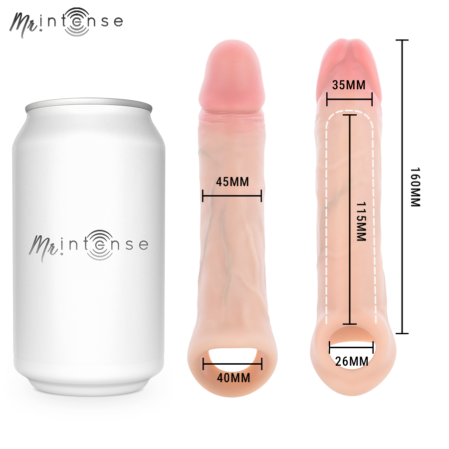MR INTENSE - SIMON L FUNDA PARA PENE 16 CM -Ø- 4,5 CM