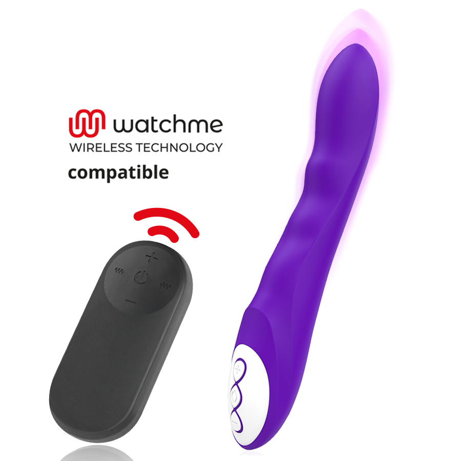 GALATEA - DANTE VIBROMASSAGGIATORE VIOLA + TELECOMANDO WATCHME