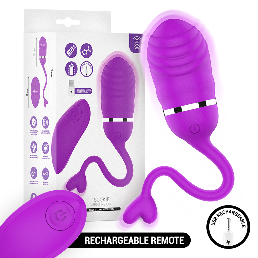 INTENSE - SOOKIE HUEVO VIBRADOR CON CONTROL REMOTO VIOLETA
