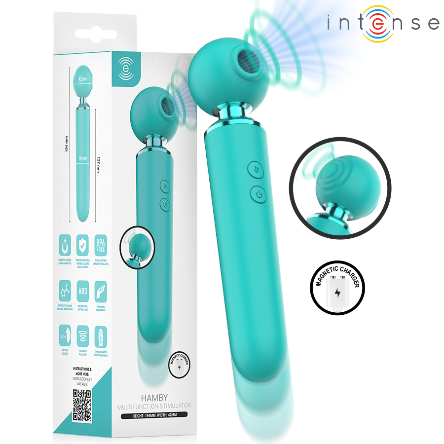 INTENSE - ESTIMULADOR MULTIFUNCIONAL DE SUCCIÓN Y VIBRACIÓN HAMBY
