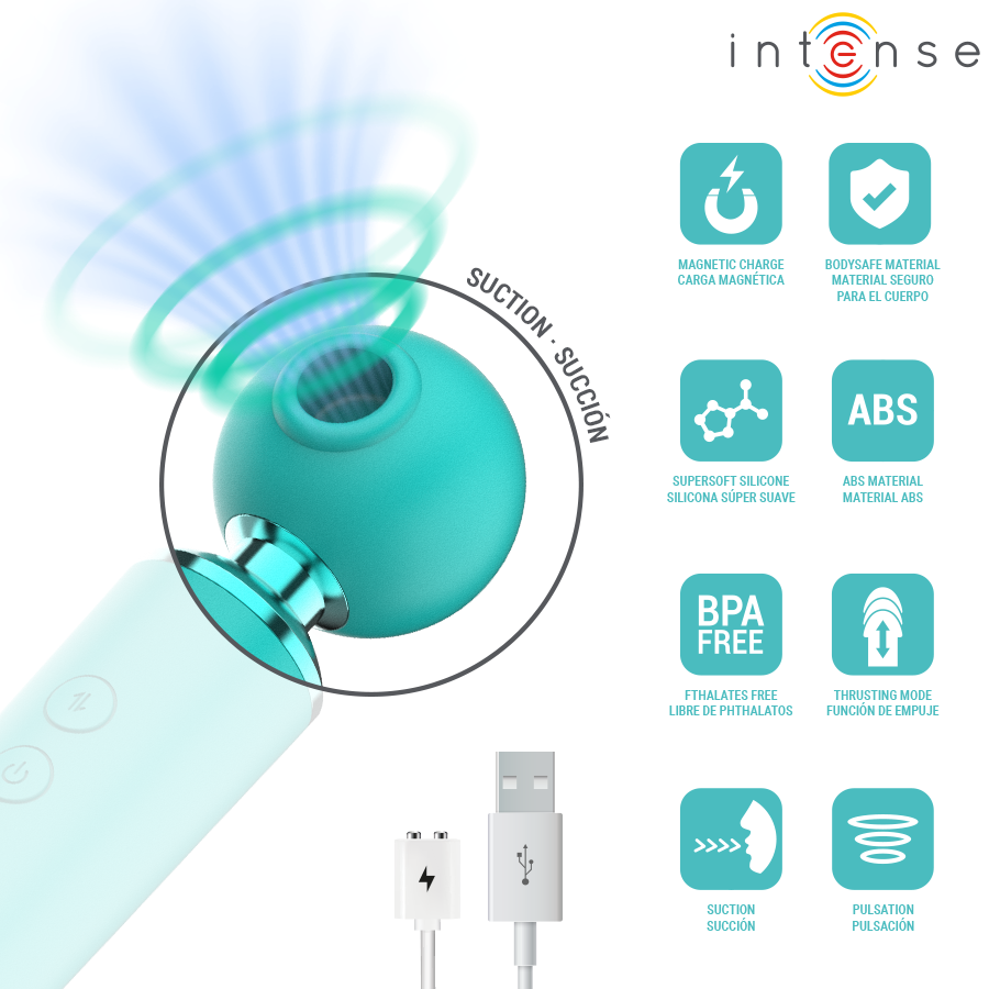 INTENSE - ESTIMULADOR MULTIFUNCIONAL DE SUCCIÓN Y VIBRACIÓN HAMBY