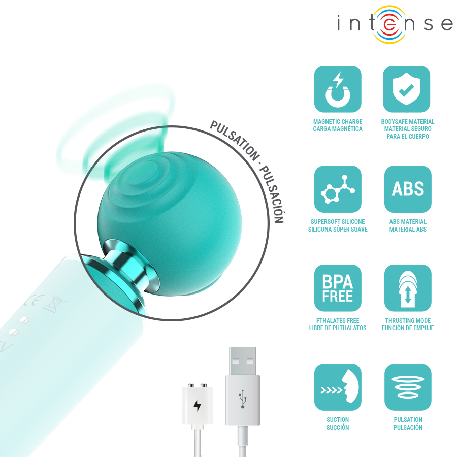 INTENSE - ESTIMULADOR MULTIFUNCIONAL DE SUCCIÓN Y VIBRACIÓN HAMBY