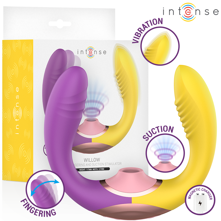 INTENSE - WILLOW STIMOLATORE A SUZIONE E VIBRAZIONE 3 IN 1
