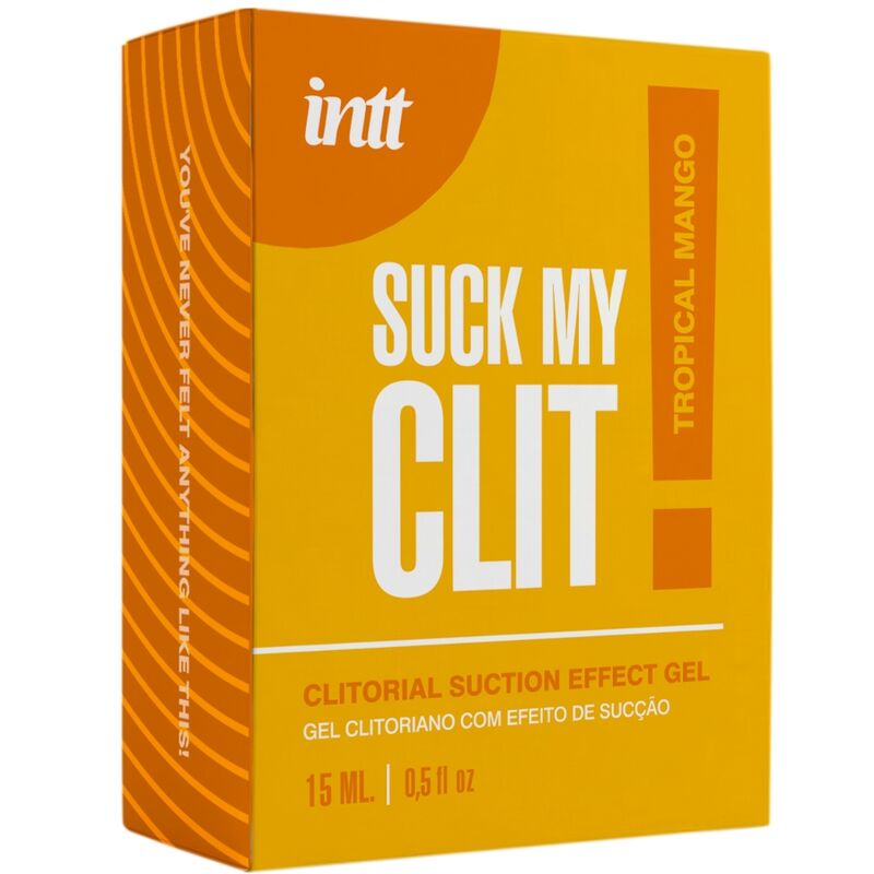 INTT - GEL SUCK MY CLIT EFFETTO SUZIONE PROFUMO MANGO TROPICALE, 15 ML