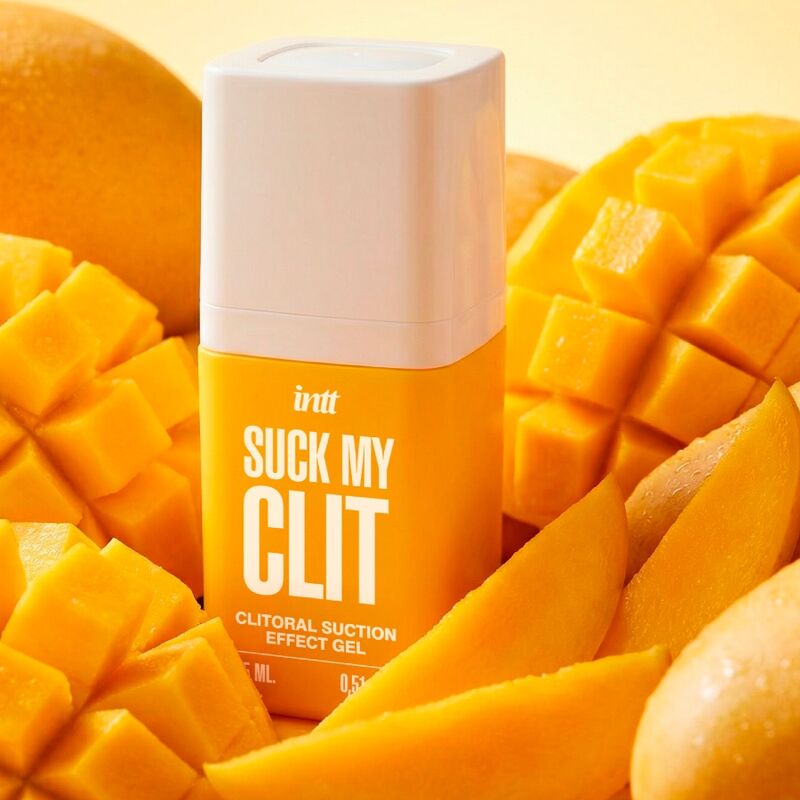 INTT - GEL SUCK MY CLIT EFFETTO SUZIONE PROFUMO MANGO TROPICALE, 15 ML