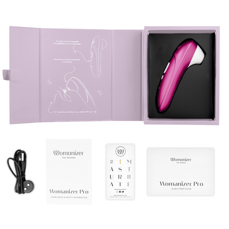 WOMANIZER - PRO ROSE VIBRATING CLITORAL STIMULATOR