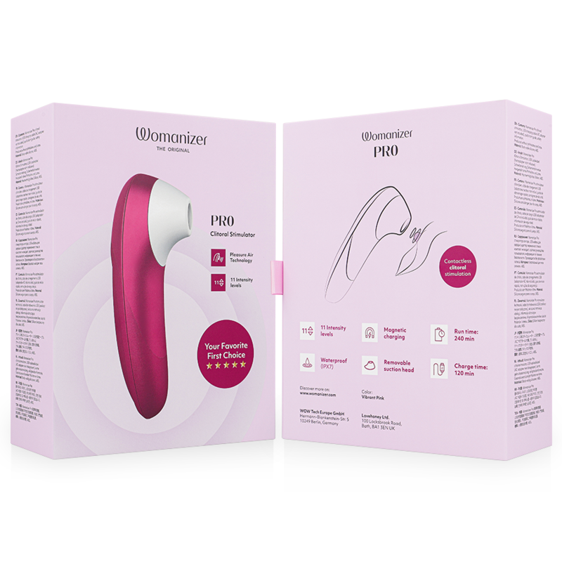 WOMANIZER - PRO ROSE VIBRATING CLITORAL STIMULATOR