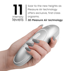 WOMANIZER - STIMULATEUR CLITORIAL VIBRANT PRO GRIS ARGENTÉ