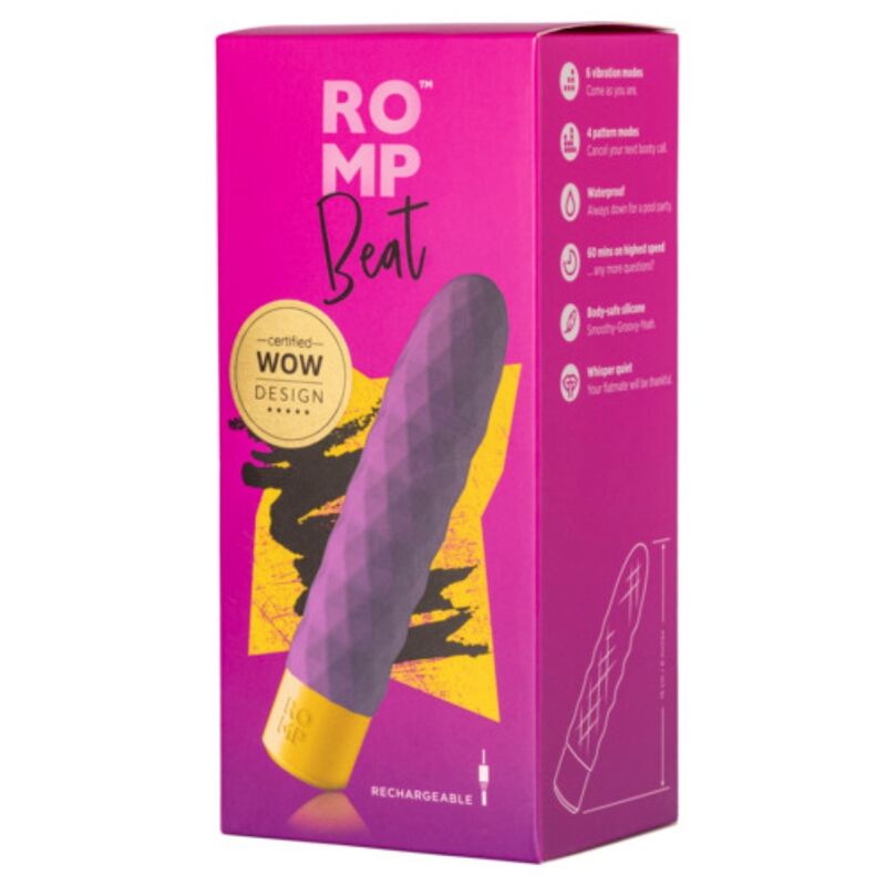 ROMP - BEAT MINI MULTIFUNCIÓN VIBRADOR BALA VIOLETA