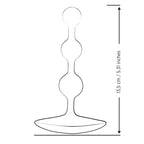 ROMP - AMP VIOLET FLEXIBLE SILICONE ANAL BEADS 12.5 CM