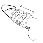 ROMP - MOSH TRANSPARENT MALE MASTURBATOR WITH 6 CM REVERSIBLE SLEEVE