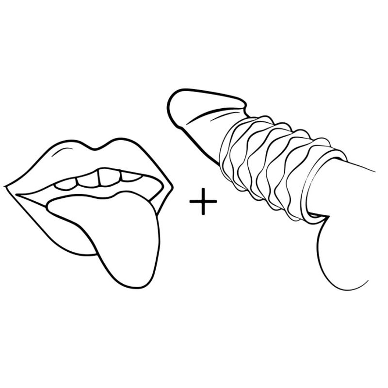 ROMP - MOSH TRANSPARENT MALE MASTURBATOR WITH 6 CM REVERSIBLE SLEEVE