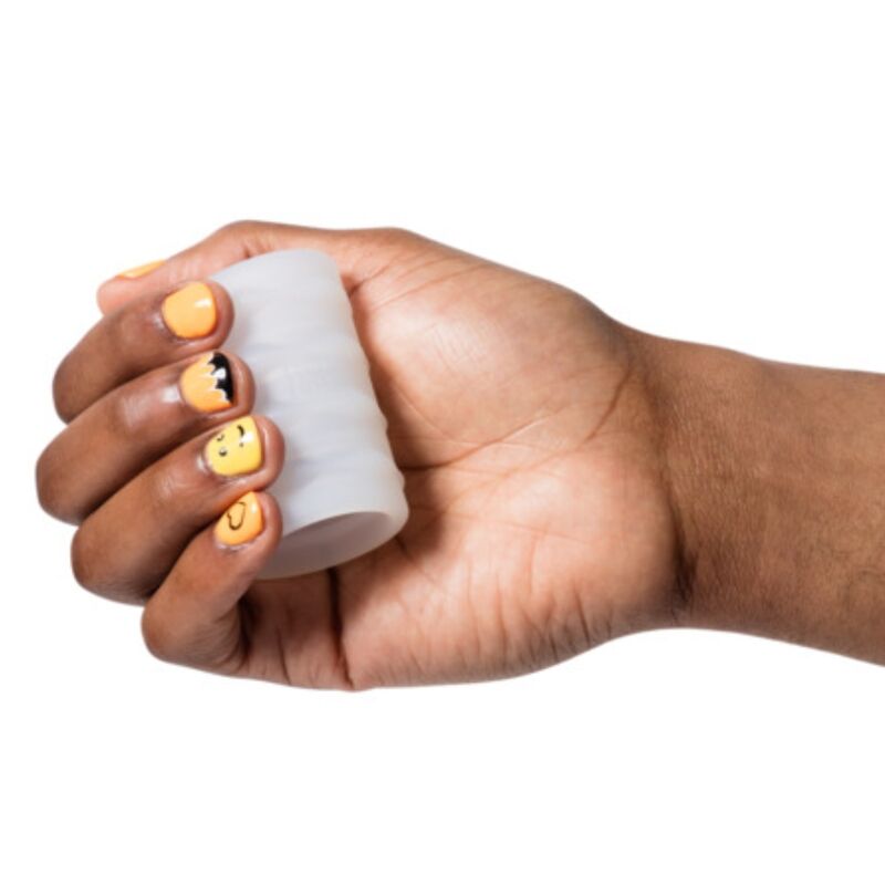 ROMP - MOSH TRANSPARENT MALE MASTURBATOR WITH 6 CM REVERSIBLE SLEEVE