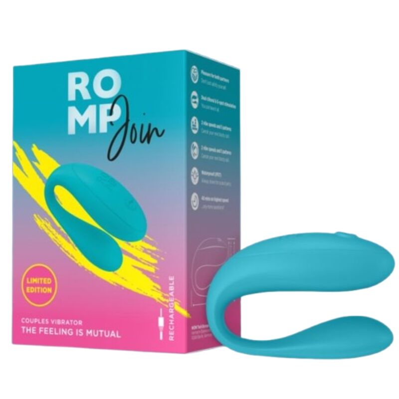 ROMP - TURQUOISE VIBRATING RING FOR COUPLES