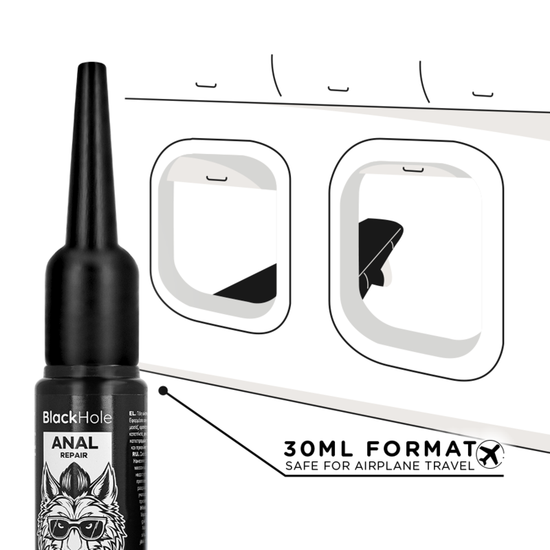 BLACK HOLE - APPLICATORE DI LUBRIFICANTE ANALE TAGLIA S 30 ML