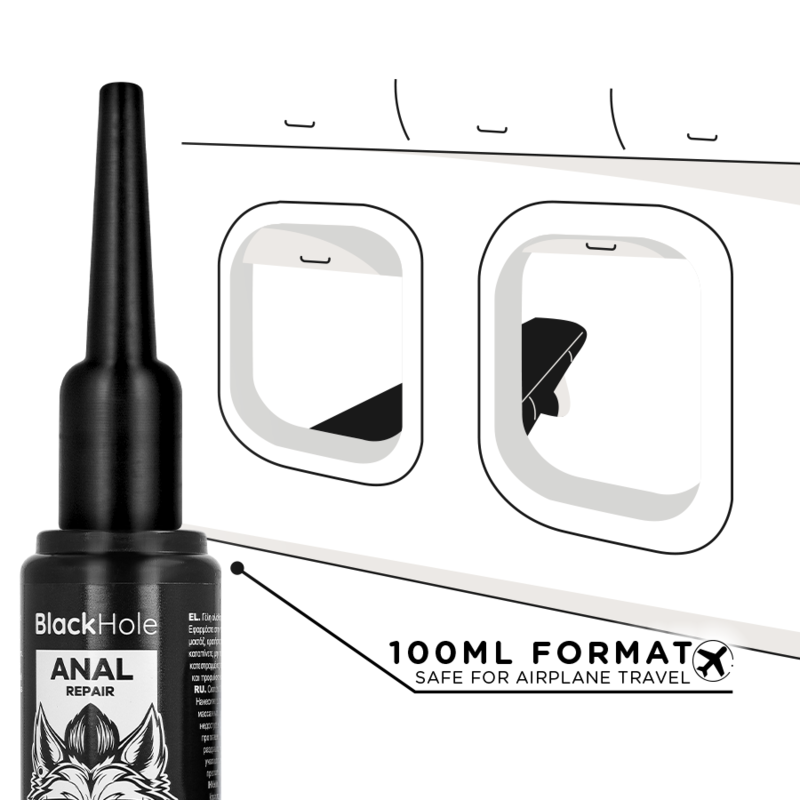 BLACK HOLE - APPLICATORE DI LUBRIFICANTE ANALE TAGLIA L 100 ML